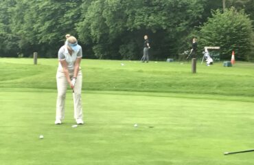 Women's Charity Golf Day: Kate Vine, Perkins and Will, winner of ‘Woman’s Longest Drive’